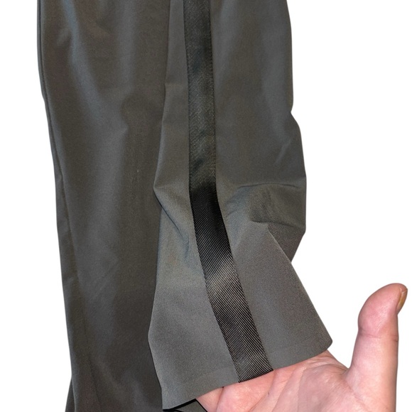 Athleta Nolita Wide Leg Pants Womens 18 High Rise Olive Green Athleisure Flowy - Picture 7 of 12